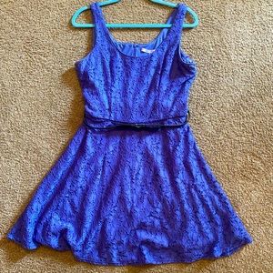 Purple lace dress